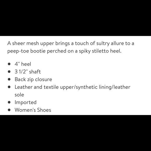 Charles David Mesh Bootie Open Toe Black - Picture 8 of 8